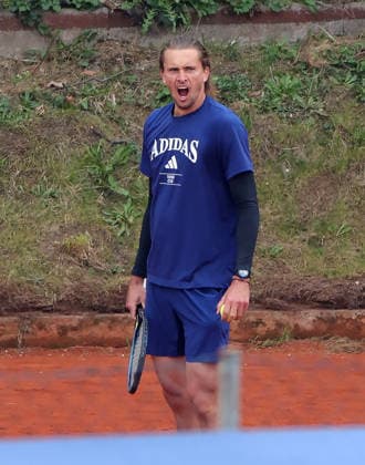 13 04 2026, BMW Open 2026 MTTC Iphitos Munich, Tennis , Sport, in the picture Aleksander Zverev GER is playing