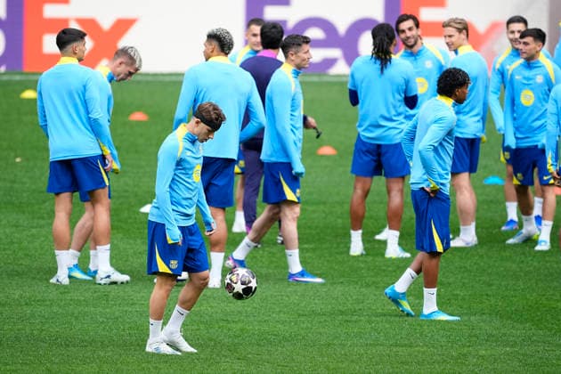 Football, CL, FC Barcelona, Training