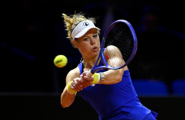 Laura Siegemund GER Action Tennis Ladies Porsche Cup Porsche Tennis Grand Prix GP Stuttgart 2026 Porsche Arena 11 19 04 2026 DFL REGULATIONS PROHIBIT ANY USE OF PHOTOGRAPHS AS IMAGE SEQUENCES AND OR QUASI VIDEO Tennis Ladies Porsche Cup Porsche Tennis Grand Prix GP Stuttgart 2026