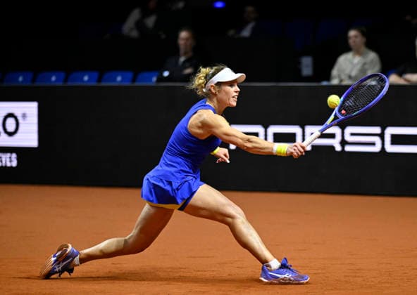 Laura Siegemund GER Action Tennis Ladies Porsche Cup Porsche Tennis Grand Prix GP Stuttgart 2026 Porsche Arena 11 19 04 2026 DFL REGULATIONS PROHIBIT ANY USE OF PHOTOGRAPHS AS IMAGE SEQUENCES AND OR QUASI VIDEO Tennis Ladies Porsche Cup Porsche Tennis Grand Prix GP Stuttgart 2026