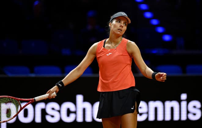 Viktoriya Tomova BUL disappointed Gesture Gesture Tennis Ladies Porsche Cup Porsche Tennis Grand Prix GP Stuttgart 2026 Porsche Arena 11 19 04 2026 DFL REGULATIONS PROHIBIT ANY USE OF PHOTOGRAPHS AS IMAGE SEQUENCES AND OR QUASI VIDEO Tennis Ladies Porsche Cup Porsche Tennis Grand Prix GP Stuttgart 2026