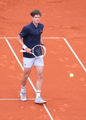 Alexander Blockx BEL cheers after winning a point, emotion, joy Copyright: xJuergenxHasenkopfx