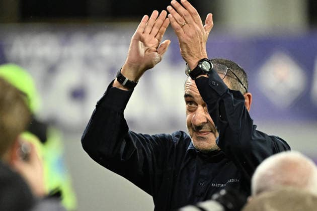 April 13, 2026, Florence, Italy: Lazio s head coach Maurizio Sarri during the Italian serie A soccer match ACF Fiorentina vs SS Lazio at Artemio Franchi Stadium in Florence, Italy, 13 April 2026.ANSA CLAUDIO GIOVANNINI. Serie A: Fiorentina-Lazio  - ZUMAa110 20260413_zaf_a110_020 Copyright: xClaudioxGiovanninix