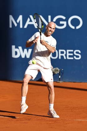 Adrian Mannarino (FRA), APRIL13, 2026 - Tennis : Mannarino during singles 1st round match against Nuno Borges on the Barcelona Open Banc Sabadell tennis tournament at the Real Club de Tenis de Barcelona in Barcelona, Spain. Noxthirdxpartyxsales  aflo_326874351