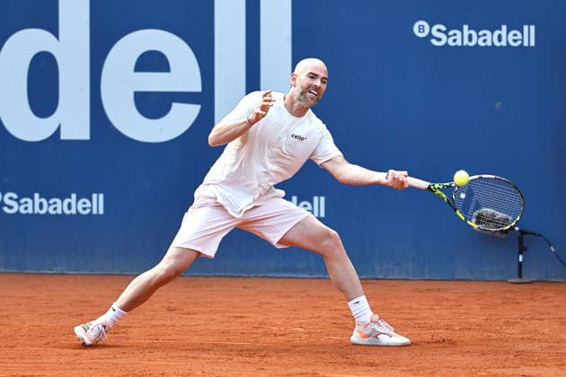Adrian Mannarino (FRA), APRIL13, 2026 - Tennis : Mannarino during singles 1st round match against Nuno Borges on the Barcelona Open Banc Sabadell tennis tournament at the Real Club de Tenis de Barcelona in Barcelona, Spain. Noxthirdxpartyxsales  aflo_326874453