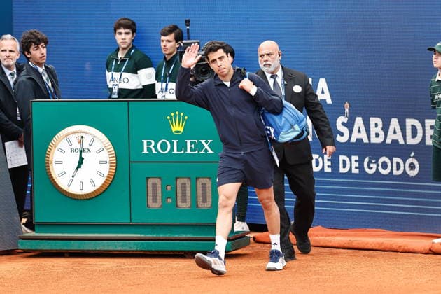 Jaume Munar (ESP), APRIL13, 2026 - Tennis : Munar during singles 1st round match against Rafael Jodar on the Barcelona Open Banc Sabadell tennis tournament at the Real Club de Tenis de Barcelona in Barcelona, Spain. Noxthirdxpartyxsales  aflo_326874923