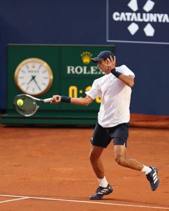 April 13, 2026, Sabadell, Barcelona, Spain: Barcelona Spain 13.04.2026 Rafa Jodar (Spain) control the ball in the match between Rafa Jodar (Spain) and Jaume Munar (Spain) during the Day 3 of the Barcelona Open Banc Sabadell Godo on 13 April 2026 in Barcelona. Sabadell Spain - ZUMAu50_ 20260413_zsp_u50_026 Copyright: xXavixUrgelesx