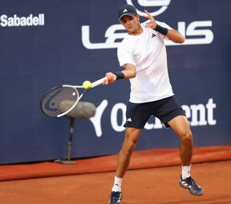 April 13, 2026, Sabadell, Barcelona, Spain: Barcelona Spain 13.04.2026 Rafa Jodar (Spain) control the ball in the match between Rafa Jodar (Spain) and Jaume Munar (Spain) during the Day 3 of the Barcelona Open Banc Sabadell Godo on 13 April 2026 in Barcelona. Sabadell Spain - ZUMAu50_ 20260413_zsp_u50_029 Copyright: xXavixUrgelesx