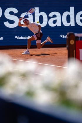 Barcelona Open Banc Sabadell - 73 Conde de Godo Trophy - R32 in Barcelona, Spain, 14, April, 2026. R32 of Barcelona Open Banc Sabadell match between Alex de Minaur (AUS) and Sebastian Ofner (AUT) in Reial Club de Tennis Barcelona, Barcelona, Spain, on April 14, 2026. Barcelona Reial Club de Tennis Barcelona Barcelona Spain