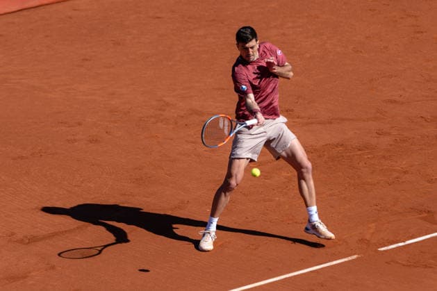 Barcelona Open Banc Sabadell - 73 Conde de Godo Trophy - R32 in Barcelona, Spain, 14, April, 2026. R32 of Barcelona Open Banc Sabadell match between Alex de Minaur (AUS) and Sebastian Ofner (AUT) in Reial Club de Tennis Barcelona, Barcelona, Spain, on April 14, 2026. Barcelona Reial Club de Tennis Barcelona Barcelona Spain
