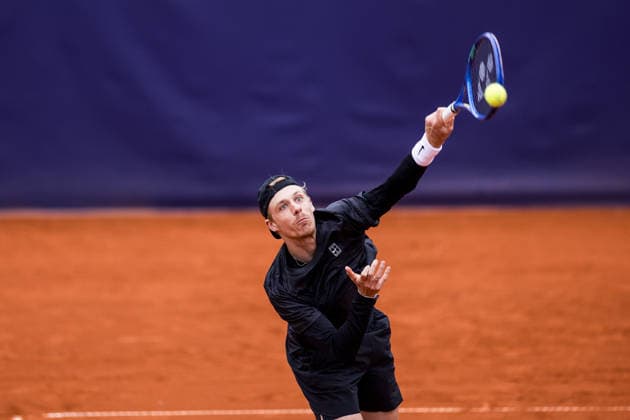 MUNICH, GERMANY - APRIL 14: Denis Shapovalov (CAN) during the BMW Open by Bitpanda Singles match between Tallon Griekspoor (NED) vs Denis Shapovalov (CAN) at MTTC Iphitos on April 14, 2026 in Munich, Germany. Bavaria Germany Copyright: xSteffiexWunderlx