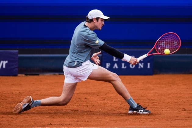 MUNICH, GERMANY - APRIL 14: Joao Fonseca (BRA) during the BMW Open by Bitpanda Singles match between Alejandro Tabilo (CHI) vs Joao Fonseca (BRA) at MTTC Iphitos on April 14, 2026 in Munich, Germany. Bavaria Germany Copyright: xSteffiexWunderlx