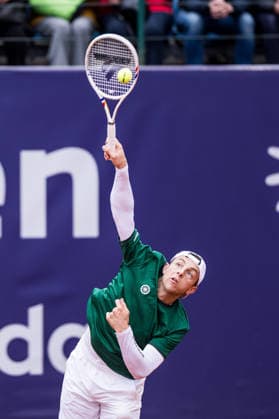 MUNICH, GERMANY - APRIL 14: Tallon Griekspoor (NED) during the BMW Open by Bitpanda Singles match between Tallon Griekspoor (NED) vs Denis Shapovalov (CAN) at MTTC Iphitos on April 14, 2026 in Munich, Germany. Bavaria Germany Copyright: xSteffiexWunderlx