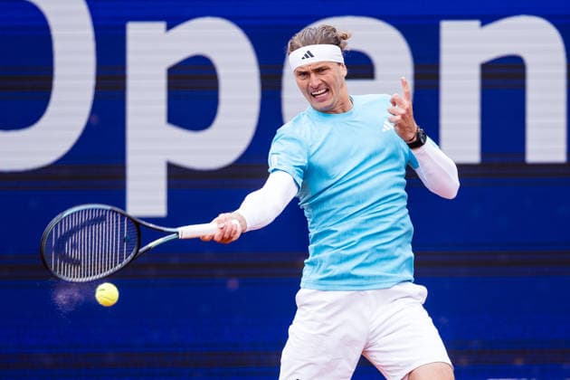 MUNICH, GERMANY - APRIL 14: Alexander Zverev (GER) during the BMW Open by Bitpanda Singles match between Alexander Zverev (GER) vs Miomir Kecmanovic (SRB) at MTTC Iphitos on April 14, 2026 in Munich, Germany. Bavaria Germany Copyright: xSteffiexWunderlx