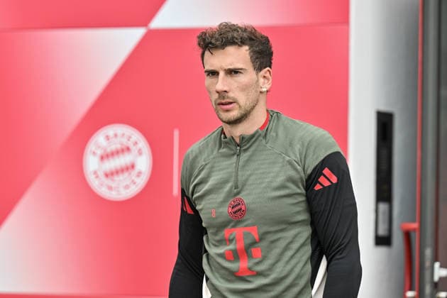 MUNICH, GERMANY - 14. APRIL: Leon GORETZKA (FC Bayern Munich 8) on the way to the pitch during the final Training before the UEFA Champions League Quarterfinal between FC Bayern Munich vs. Real Madrid CF at FC Bayern Trainings ground Saebener Strasse Munich Copyright: xBEAUTIFULxSPORTS Goldbergx