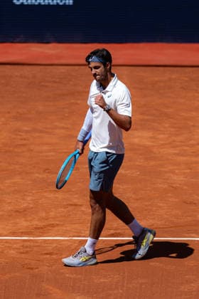 Barcelona Open Banc Sabadell - 73 Conde de Godo Trophy - R32 in Barcelona, Spain, 14, April, 2026. R32 of Barcelona Open Banc Sabadell match between Martin Landaluce (ESP) and Lorenzo Musetti (ITA) in Reial Club de Tennis Barcelona, Barcelona, Spain, on April 14, 2026. Barcelona Reial Club de Tennis Barcelona Barcelona Spain