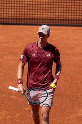 Barcelona Open Banc Sabadell - 73 Conde de Godo Trophy - R32 in Barcelona, Spain, 14, April, 2026. R32 of Barcelona Open Banc Sabadell match between Martin Landaluce (ESP) and Lorenzo Musetti (ITA) in Reial Club de Tennis Barcelona, Barcelona, Spain, on April 14, 2026. Barcelona Reial Club de Tennis Barcelona Barcelona Spain