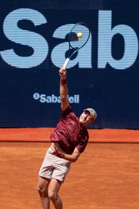 Barcelona Open Banc Sabadell - 73 Conde de Godo Trophy - R32 in Barcelona, Spain, 14, April, 2026. R32 of Barcelona Open Banc Sabadell match between Martin Landaluce (ESP) and Lorenzo Musetti (ITA) in Reial Club de Tennis Barcelona, Barcelona, Spain, on April 14, 2026. Barcelona Reial Club de Tennis Barcelona Barcelona Spain