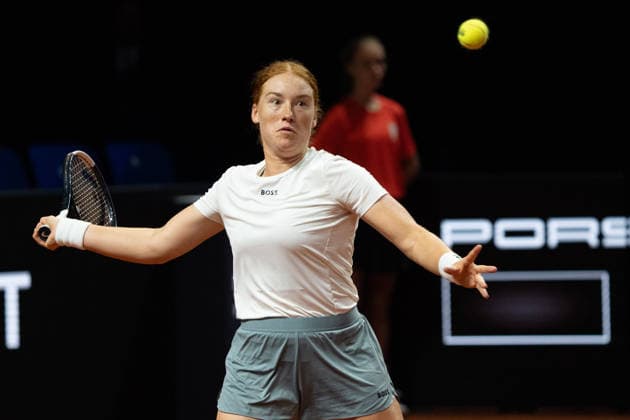 Ella Seidel GER , GER, Elise Mertens vs Ella Seidel, Tennis, ATP Tournament, WTA 500, Porsche Tennis Grand Prix, 14 04 2026, GER, Elise Mertens vs Ella Seidel, Tennis, ATP Tournament, WTA 500, Porsche Tennis Grand Prix, 14 04 2026, Stuttgart Copyright: xEibner-Pressefoto EdwardxCheungx EP_ECG