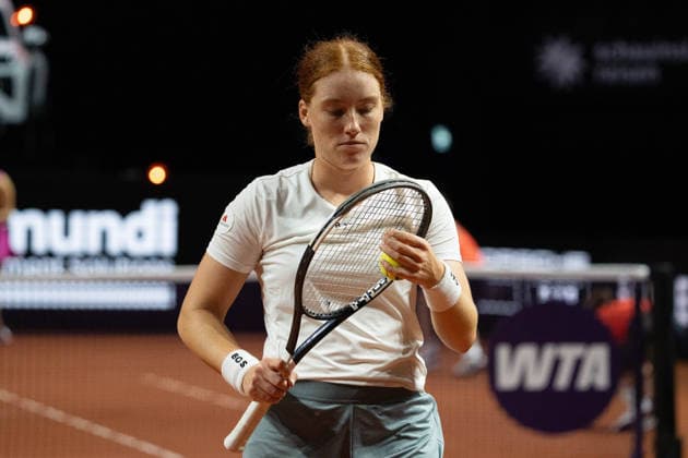 Ella Seidel GER , GER, Elise Mertens vs Ella Seidel, Tennis, ATP Tournament, WTA 500, Porsche Tennis Grand Prix, 14 04 2026, GER, Elise Mertens vs Ella Seidel, Tennis, ATP Tournament, WTA 500, Porsche Tennis Grand Prix, 14 04 2026, Stuttgart Copyright: xEibner-Pressefoto EdwardxCheungx EP_ECG