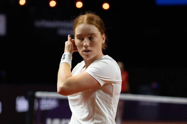 Ella Seidel GER , GER, Elise Mertens vs Ella Seidel, Tennis, ATP Tournament, WTA 500, Porsche Tennis Grand Prix, 14 04 2026, GER, Elise Mertens vs Ella Seidel, Tennis, ATP Tournament, WTA 500, Porsche Tennis Grand Prix, 14 04 2026, Stuttgart Copyright: xEibner-Pressefoto EdwardxCheungx EP_ECG