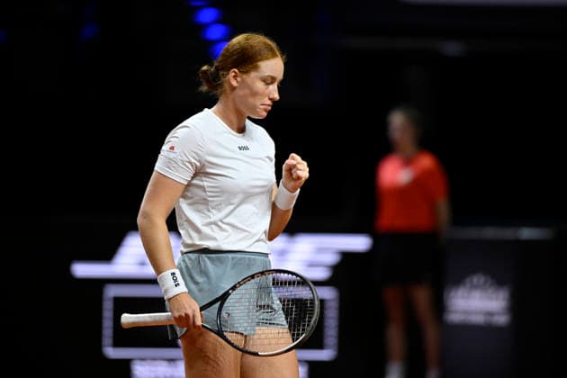 Ella Seidel GER Jubel Freude Emotion Tennis Damen Porsche Cup Porsche Tennis Grand Prix GP Stuttgart 2026 Porsche Arena 11 19 04 2026 DFL REGULATIONS PROHIBIT ANY USE OF PHOTOGRAPHS AS IMAGE SEQUENCES AND OR QUASI VIDEO Tennis Damen Porsche Cup Porsche Tennis Grand Prix GP Stuttgart 2026