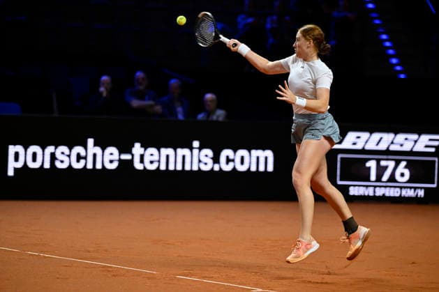 Ella Seidel GER Action Tennis Ladies Porsche Cup Porsche Tennis Grand Prix GP Stuttgart 2026 Porsche Arena 11 19 04 2026 DFL REGULATIONS PROHIBIT ANY USE OF PHOTOGRAPHS AS IMAGE SEQUENCES AND OR QUASI VIDEO Tennis Ladies Porsche Cup Porsche Tennis Grand Prix GP Stuttgart 2026