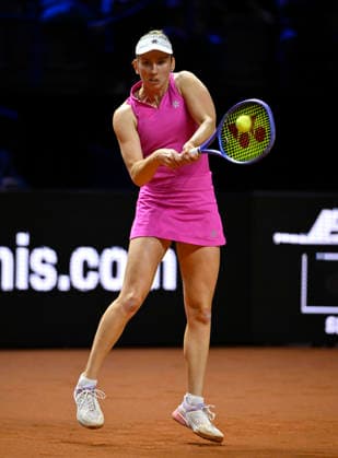 Elise Mertens BEL Action Tennis Ladies Porsche Cup Porsche Tennis Grand Prix GP Stuttgart 2026 Porsche Arena 11 19 04 2026 DFL REGULATIONS PROHIBIT ANY USE OF PHOTOGRAPHS AS IMAGE SEQUENCES AND OR QUASI VIDEO Tennis Ladies Porsche Cup Porsche Tennis Grand Prix GP Stuttgart 2026