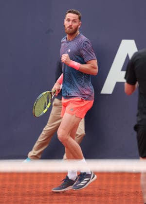 Theo Arribage Albano Olivetti makes a fist and cheers,Cheers,Joy,Emotion, Men s Doubles, Men s Doubles Copyright: xJuergenxHasenkopfx