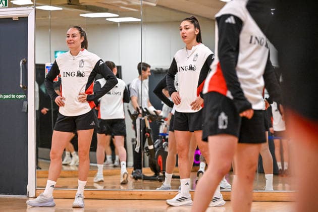 Football, Women, World Cup Qualifiers, National Team Belgium, Training