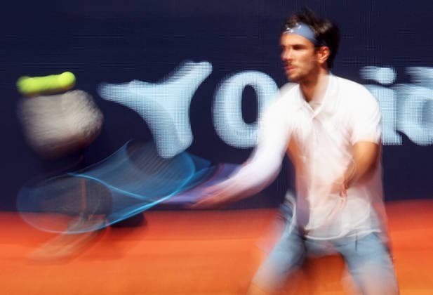 Landaluce v Musetti - Real Club de Tenis Barcelona 1899 Lorenzo Musetti competes against Martin Landaluce during the round of 32 match on Day Two of the Barcelona Open Banc Sabadell 73rd Conde de Godo Trophy at Real Club de Tenis Barcelona 1899 in Barcelona, Spain, on April 14, 2026. Barcelona Barcelona Spain  Copyright: xUrbanandsportx originalFilename:urbanandsport-landaluc260414_npXlz.jpg