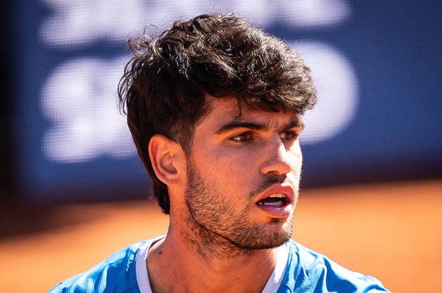 April 14, 2026, Barcelona, Spain, Spain: Carlos ALCARAZ of Spain during the second day of Barcelona Open Banc Sabadell 2026, 73th Trofeo Conde de Godo, ATP, Tennis Herren 500 tennis tournament at Real Club de Tenis Barcelona on April 14, 2026 in Barcelona, Spain. Barcelona Spain - ZUMAm308 20260414_zsp_m308_011 Copyright: xMatthieuxMirvillex