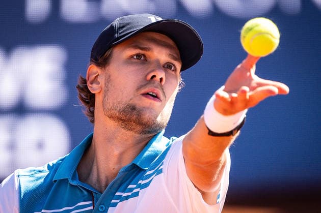 April 14, 2026, Barcelona, Spain, Spain: Otto VIRTANEN of Finland during the second day of Barcelona Open Banc Sabadell 2026, 73th Trofeo Conde de Godo, ATP, Tennis Herren 500 tennis tournament at Real Club de Tenis Barcelona on April 14, 2026 in Barcelona, Spain. Barcelona Spain - ZUMAm308 20260414_zsp_m308_013 Copyright: xMatthieuxMirvillex