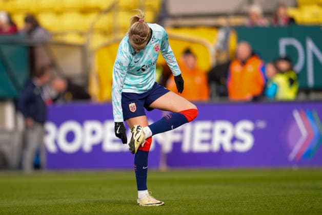 Women s international football match Norway Slovenia Lillestrom 20260414 Norway s Ada Hegerberg before the Women s World Cup qualifying match between Norway and Slovenia at Arasen Stadium Photo Lise Aserud NTB Lillestrom Norway EDITORIAL USE ONLY RESTRICTED USE FOR BETTING COMPANIES  Copyright: xLisexAserudx xNTBx