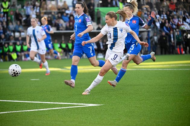 Football, Women, World Cup Quali, Finland - Slovakia