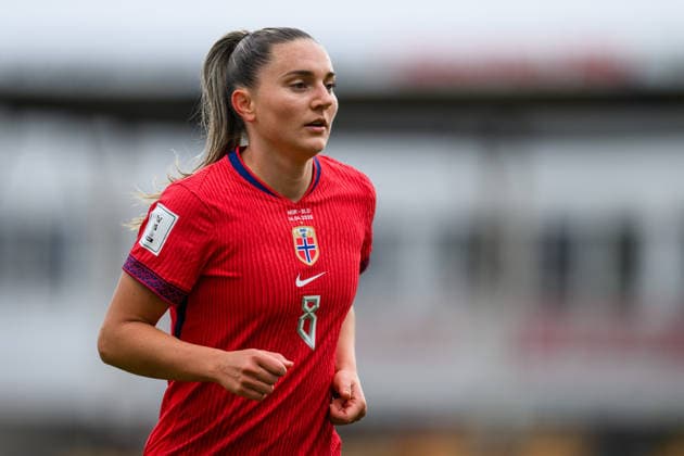 260414 Vilde Boe Risa of Norway during the FIFA Women s World Cup Qualifier football match between Norway and Slovenia on April 14, 2026 in Lillestrom Photo Marius Simensen BILDBYRAN COP 238 VG0919 bbeng fotball soccer football fotboll fifa world cup qualifiers vm kvalifisering kvinner vm kvalik landskamp dam norge norway slovenien slovenia  Copyright: MARIUSxSIMENSEN BB260414BB387