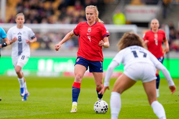 Women s international football match Norway Slovenia Lillestrom 20260414 The World Cup qualifying match in women s football between Norway and Slovenia at Arasen Stadium Photo Lise Aserud NTB Lillestrom Norway EDITORIAL USE ONLY RESTRICTED USE FOR BETTING COMPANIES  Copyright: xLisexAserudx xNTBx