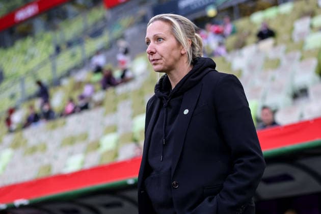 2027 FIFA Women s World Cup European Qualifiers, Polsat Plus Arena, Gdansk, Poland 14 4 2026 Poland vs Republic of Ireland WNT Ireland s Head Coach Carla Ward Carla Ward 14 4 2026  Copyright: x INPHO RyanxByrnex RB2_8861