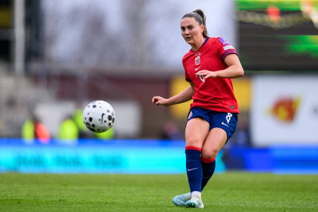 260414 Vilde Boe Risa of Norway during the FIFA Women s World Cup Qualifier football match between Norway and Slovenia on April 14, 2026 in Lillestrom Photo Marius Simensen BILDBYRAN COP 238 VG0919 bbeng fotball soccer football fotboll fifa world cup qualifiers vm kvalifisering kvinner vm kvalik landskamp dam norge norway slovenien slovenia  Copyright: MARIUSxSIMENSEN BB260414BB394