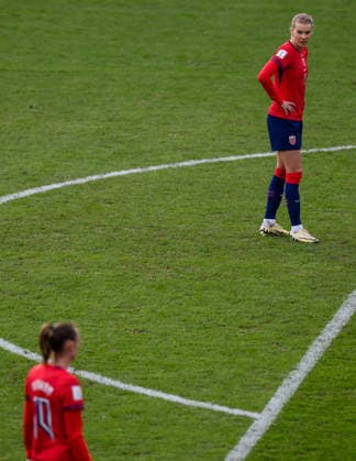 260414 Ada Hegerberg of Norway during the FIFA Women s World Cup Qualifier football match between Norway and Slovenia on April 14, 2026 in Lillestrom Photo Vegard Grott BILDBYRAN kod VG VG0919 bbeng fotball soccer football fotboll fifa world cup qualifiers vm kvalifisering kvinner vm kvalik landskamp dam norge norway slovenien slovenia  Copyright: VEGARDxGRoTT BB260414VG019