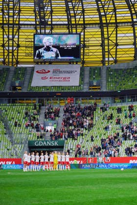 14.04.2026 GDANSK, STADION POLSAT ARENA , PILKA NOZNA KOBIET ( WOMEN S FOOTBALL) ELIMINACJE MISTRZOSTWA SWIATA KOBIET BRAZYLIA FIFA World Cup, WM, Weltmeisterschaft, Fussball 2027 ( FIFA WOMEN S WORLD CUP QUALIFICATION 2027 ) MECZ POLSKA - IRLANDIA ( GAME POLAND - IRELAND) NZ. MINUTA CISZY JACEK MAGIERA FOTO RADOSLAW JOZWIAK CYFRASPORT NEWSPIX.PL --- Newspix.pl  RA2_4818