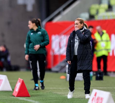 2027 FIFA Women s World Cup European Qualifiers, Polsat Plus Arena, Gdansk, Poland 14 4 2026 Poland vs Republic of Ireland WNT Poland Head coach Nina Patalon Nina Patalon 14 4 2026  Copyright: x INPHO RyanxByrnex RB1_3963