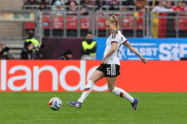 14 04 2026 Soccer womens soccer international World Cup qualifier qualifying match qualifying match for the 2027 World Cup Germany gg Austria Sportfoto Zink DaMa xdaxmax Janina Minge 5, Germany