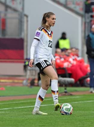 14 04 2026 Soccer womens soccer international match world cup qualifying match qualifying match for the world cup 2027 Germany gg Austria Sportfoto Zink DaMa xdaxmax Jule Brand 22, Germany cropped single image