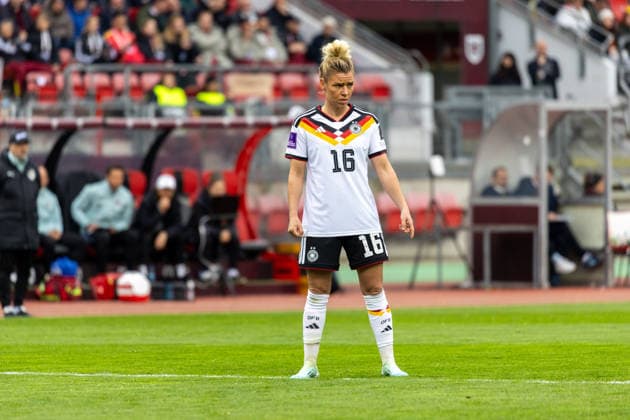 Germany Football World Cup Qualification Europe Women 2026, Matchday 3 Germany vs Austria Max Morlock Stadium Nuremberg Dallmann Linda German womens national team, 16 Copyright: xMichellexLukax