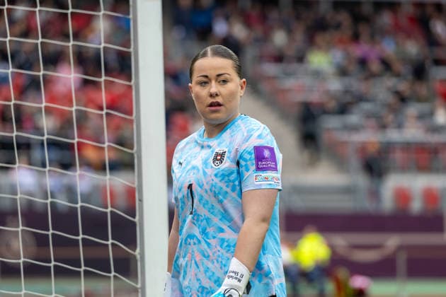 Germany Football World Cup Qualification Europe Women 2026, Matchday 3 Germany vs Austria Max Morlock Stadium Nuremberg El Sherif Mariella Womens National Team Austria, 1 Copyright: xMichellexLukax
