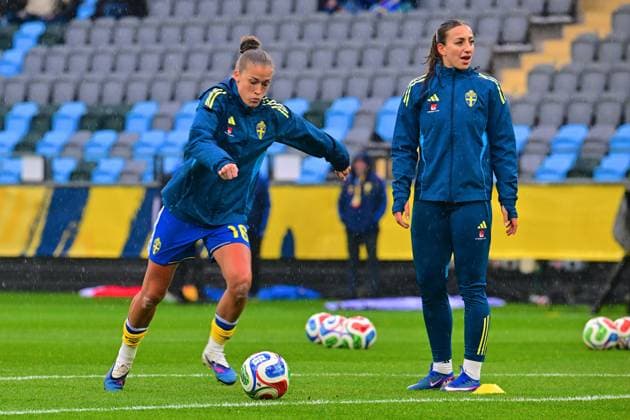Gamla Ullevi GOTHENBURG, SWEDEN - APRIL 14: Filippa Angeldahl of Sweden ahead of the World Cup 2027 qualifier match between Sweden and Denmark at Gamla Ullevi on April 14, 2026 in Gothenburg, Sweden. (Peter Sonander SPP) Copyright: xx spp-en-PeSo-20260414_SPP_PeterSonander_5018