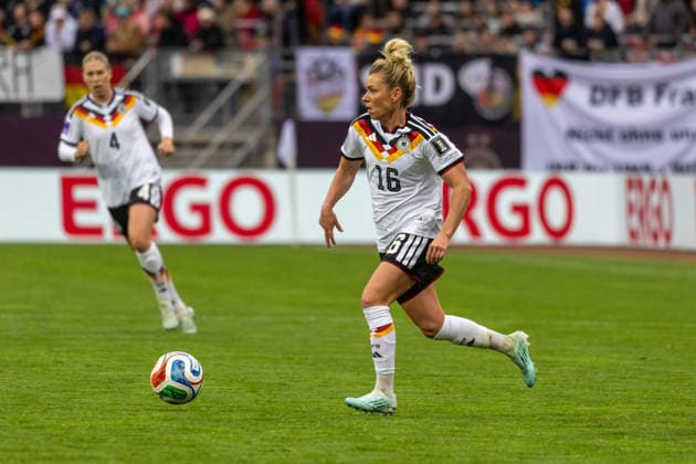 Germany Football World Cup Qualification Europe Women 2026, Matchday 3 Germany vs Austria Max Morlock Stadium Nuremberg Dallmann Linda German womens national team, 16 Copyright: xMichellexLukax