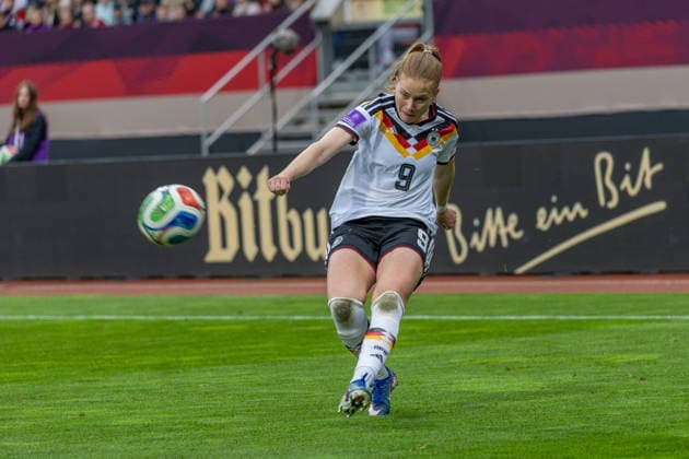 Germany Football World Cup Qualification Europe Women 2026, Matchday 3 Germany vs Austria Max Morlock Stadium Nuremberg Nüsken Sjoeke German Womens National Team, 9 Copyright: xMichellexLukax