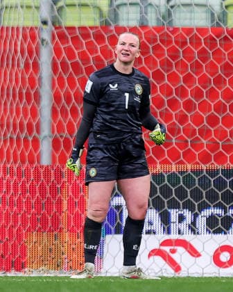 2027 FIFA Women s World Cup European Qualifiers, Polsat Plus Arena, Gdansk, Poland 14 4 2026 Poland vs Republic of Ireland WNT Ireland s Courtney Brosnan dejected after conceding Courtney Brosnan dejected after conceding 14 4 2026  Copyright: x INPHO RyanxByrnex RB1_4390
